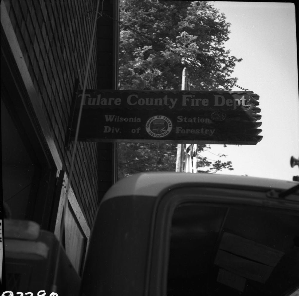 Historic Wilsonia fire station sign